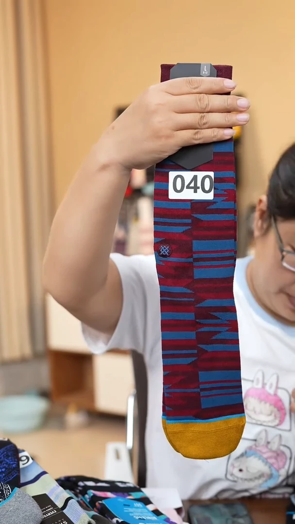 人造彩棉040袜子L码