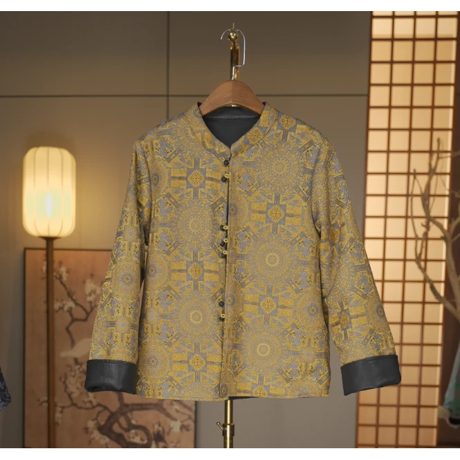 【云想悦来-梧桐夜雨】中式双面穿外套5017