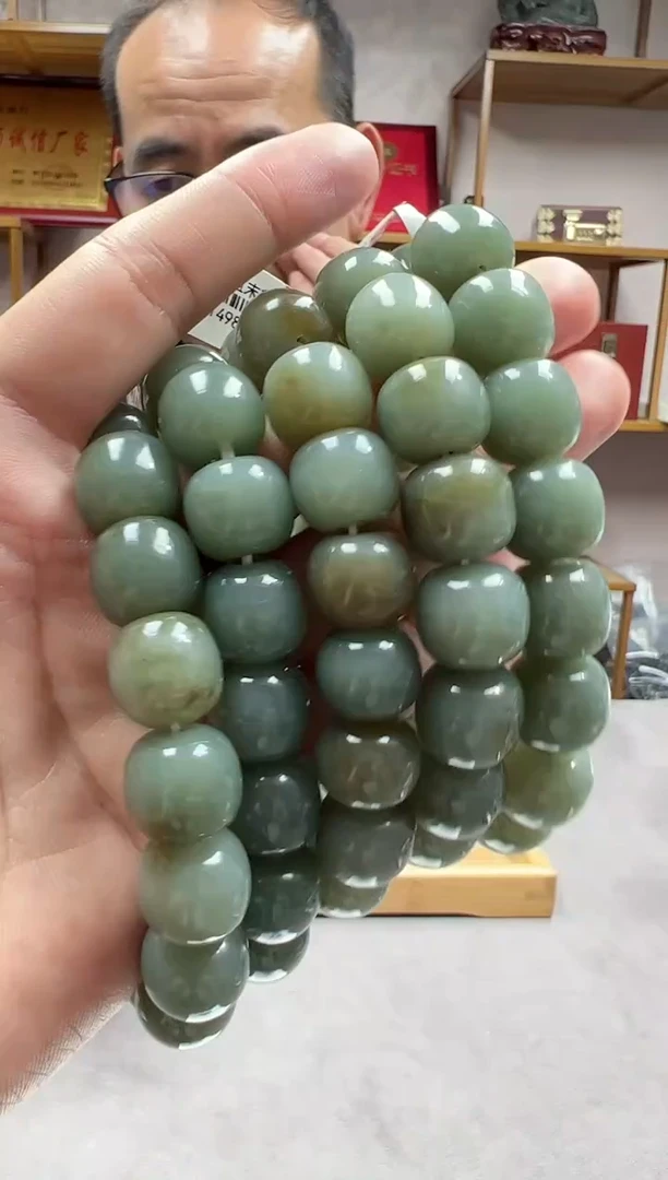 手链未镶嵌和田玉14且末湖水蓝多样性发货·拍一发一