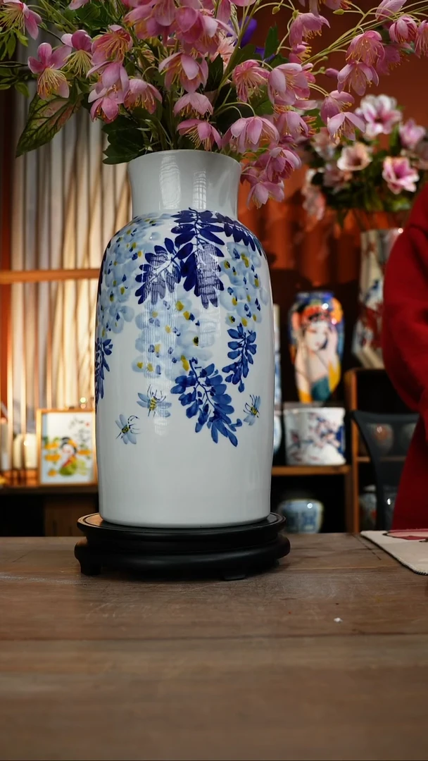 【简家甄选】景德镇设计师釉下手绘陶瓷