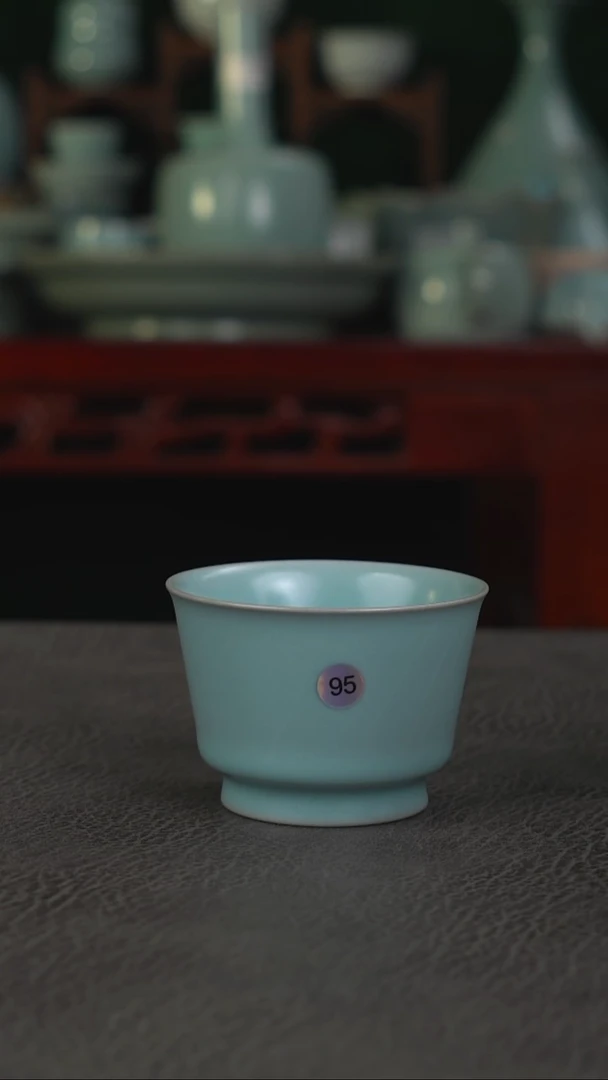 95号天蓝卷足马蹄杯微瑕福利~帆