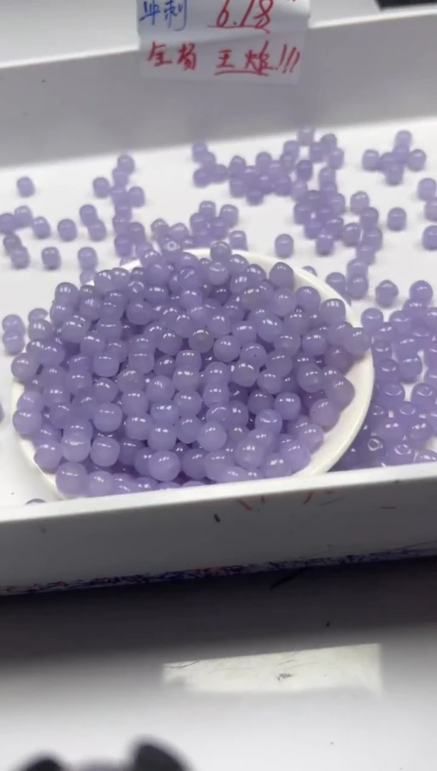 和田玉未镶嵌颈饰w1791浓烟紫老型8*7mm*30