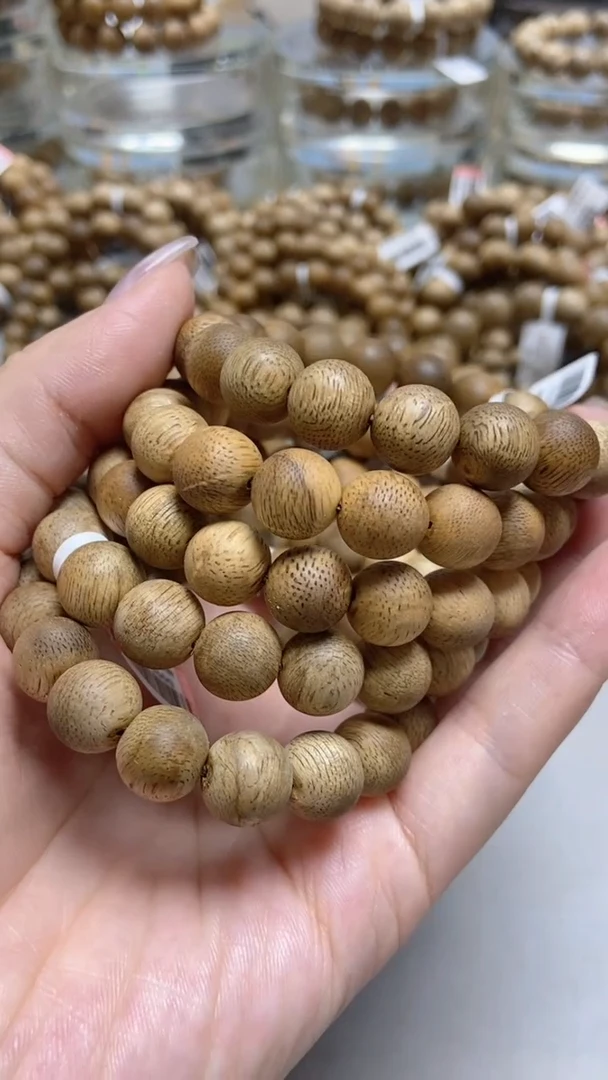 手串沉香菩萨棋圆珠单圈1.1微瑕多样性发其一