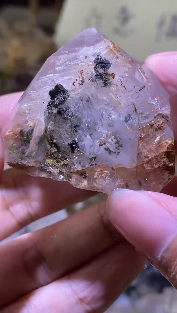 未镶嵌珠宝半成品水晶29号 76克精品超七骸骨千层花园水晶