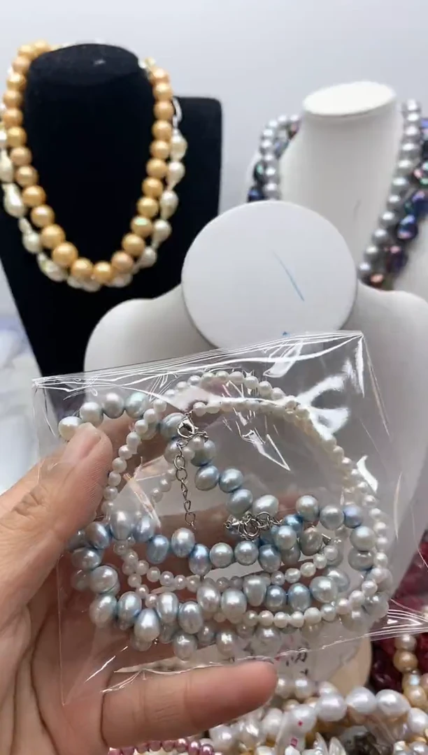 【闪购商品】淡水珍珠颈饰钛钢178