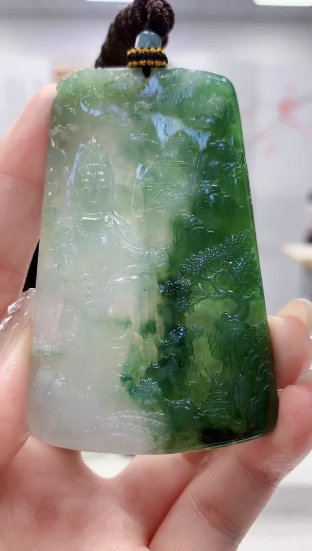 未镶嵌定制翡翠4829jw-毛货挂件82
