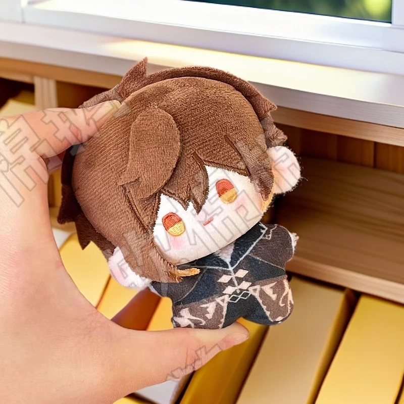 原创动漫原神周边钟离属性10cm印花棉花娃娃玩偶挂件送人礼物