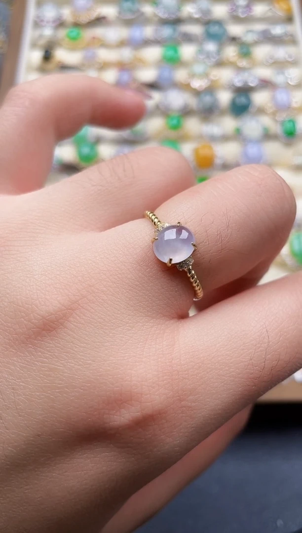 银S925镶嵌戒指翡翠99