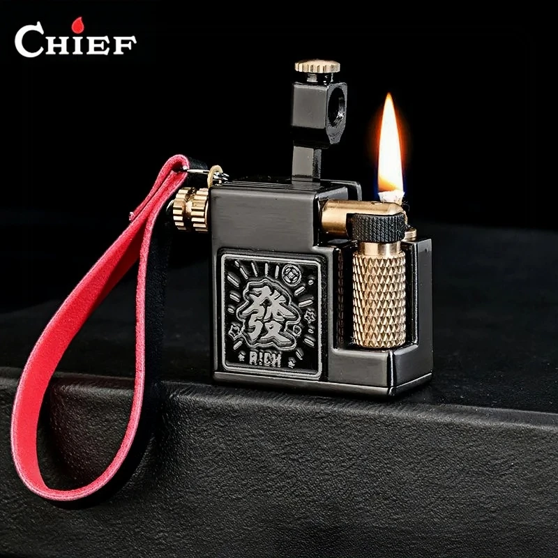 ChIEF正品小钢炮迷你煤油打火机镀钛工艺省油耐用精致创意挂件