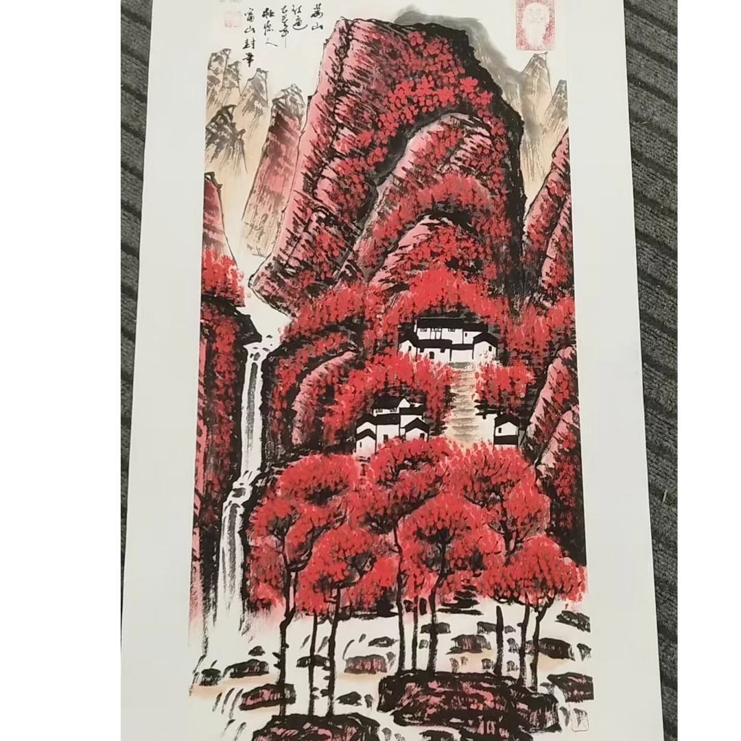 橱窗展示/暮雨文化/绘画/孙立芳老师/宣纸国画/有证书1