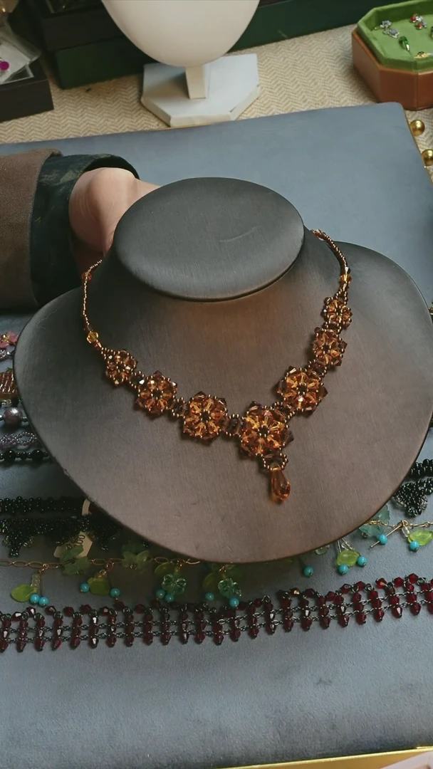 纯铜合金琉璃项链