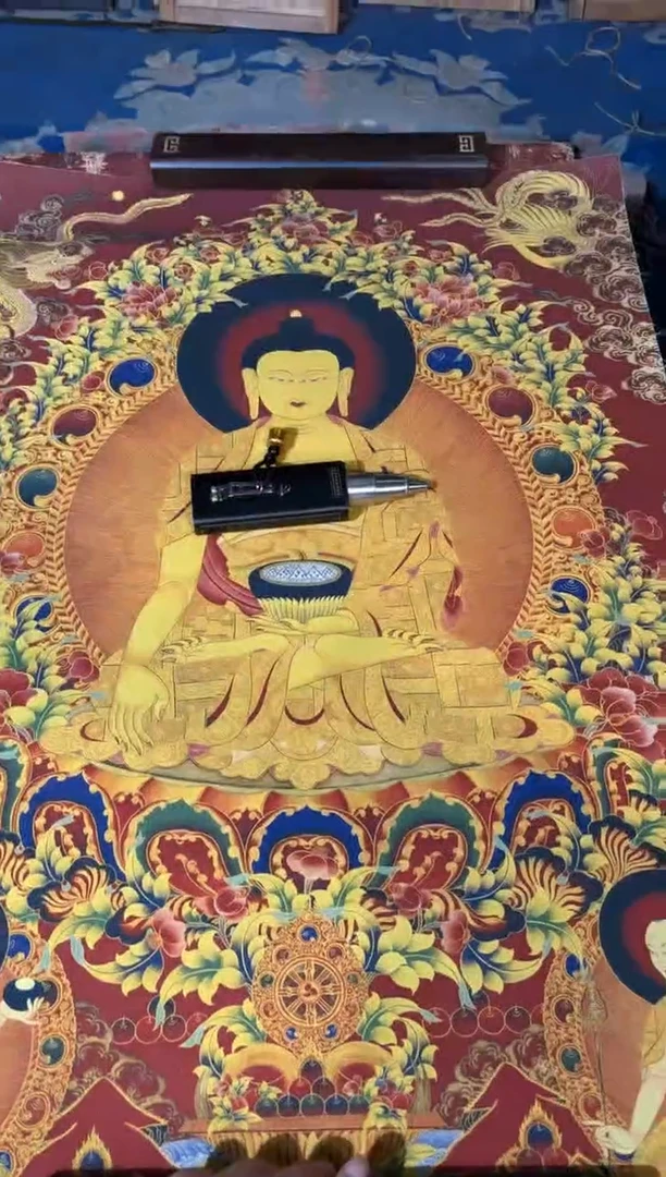 卷轴画龙妹的唐卡tk16