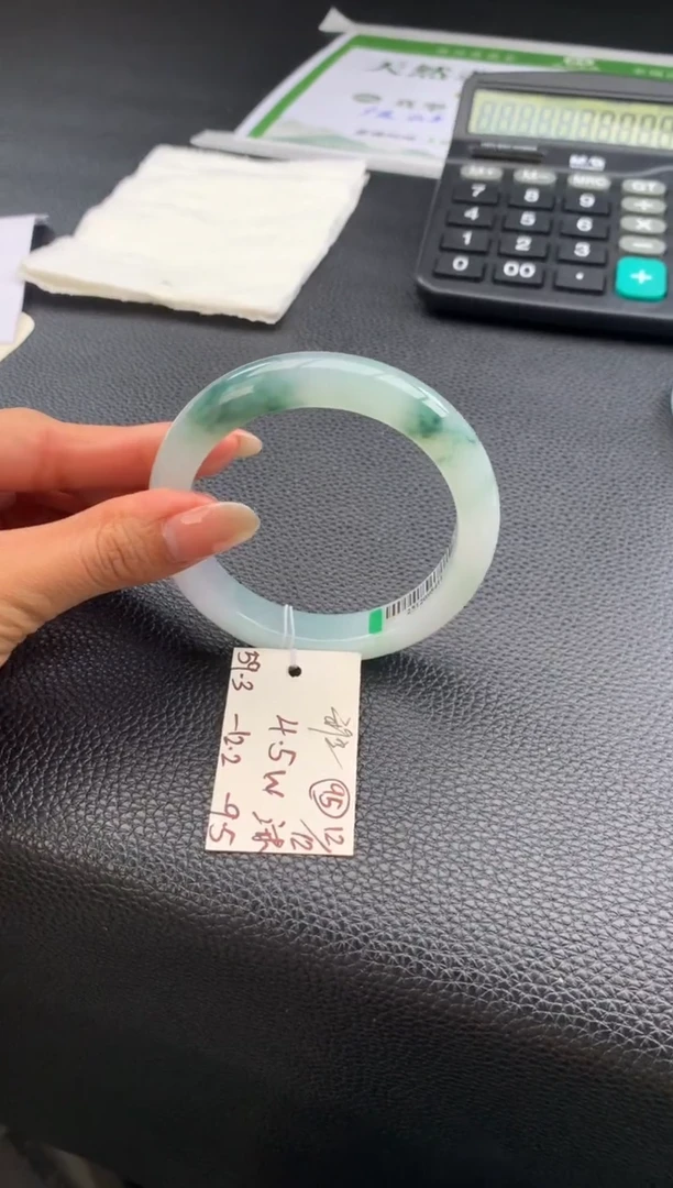 未镶嵌手镯翡翠雅订金非全款 翡翠手镯#95  圈口59.3