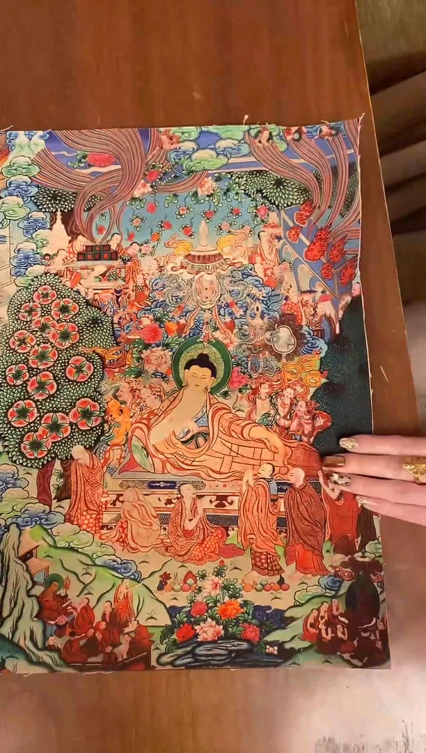 装裱画精美唐卡tk16076