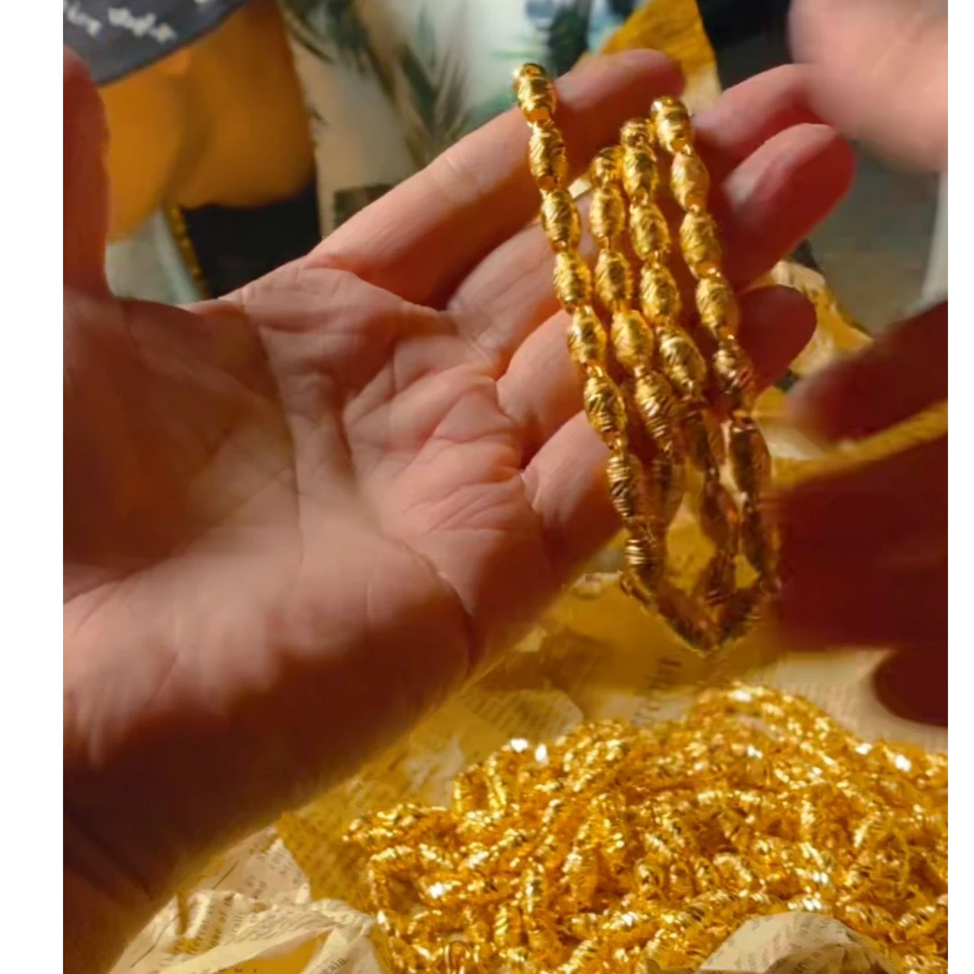 {抖音好物}卡6橄榄项链空心饰品