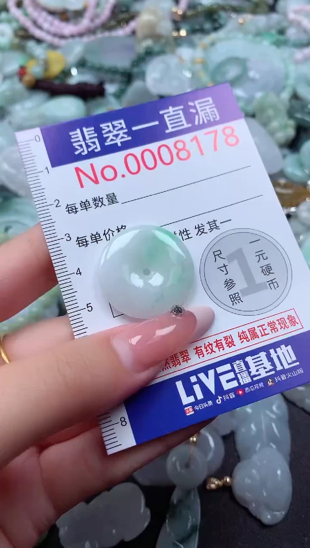 翡翠未镶嵌吊坠(不含链)8178