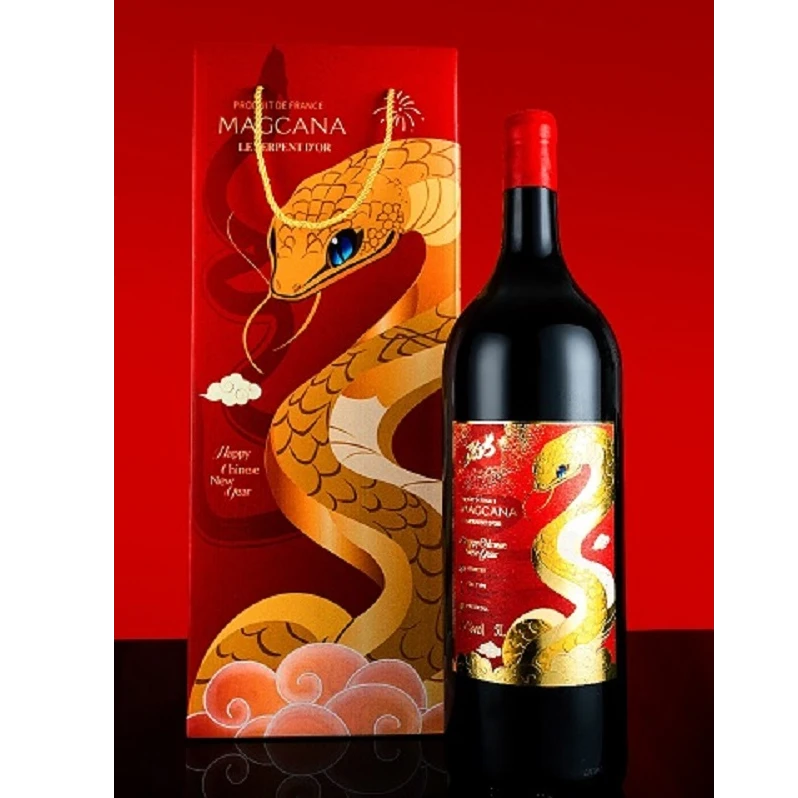 【汤姆狼】玛格卡纳金蛇献瑞干红葡萄酒5L单支装.YL