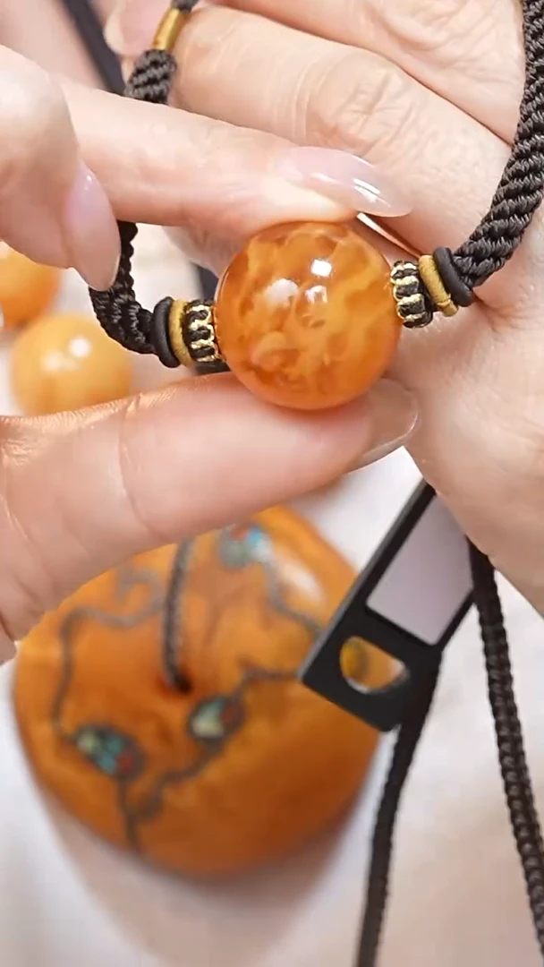 蜜蜡颈饰未镶嵌7382天然蜜蜡珠宝奇石云端妖孽全部保真