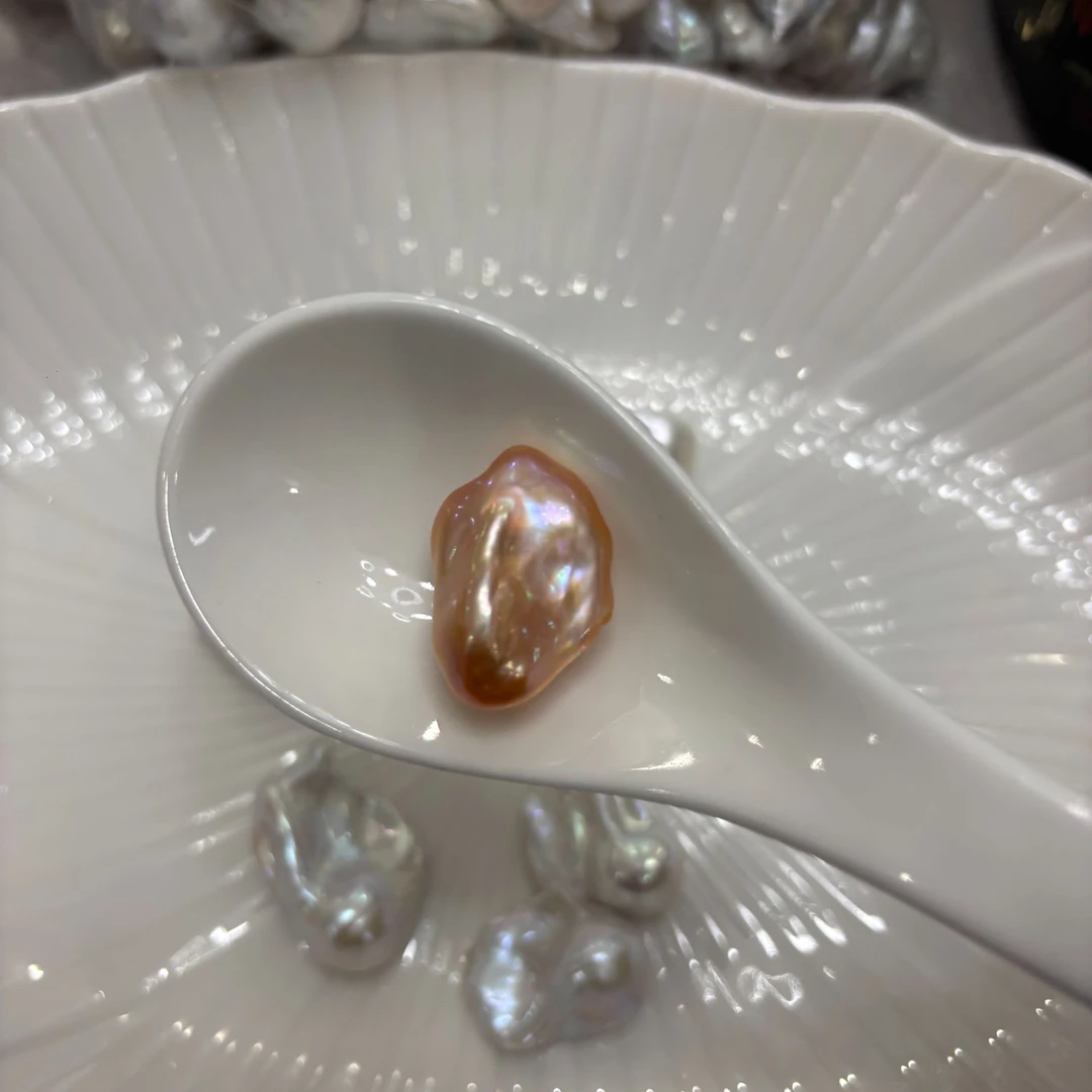 直播间一单一拍 天然巴洛克珍珠 淡水珍珠 可刮粉 真珍珠 可定制