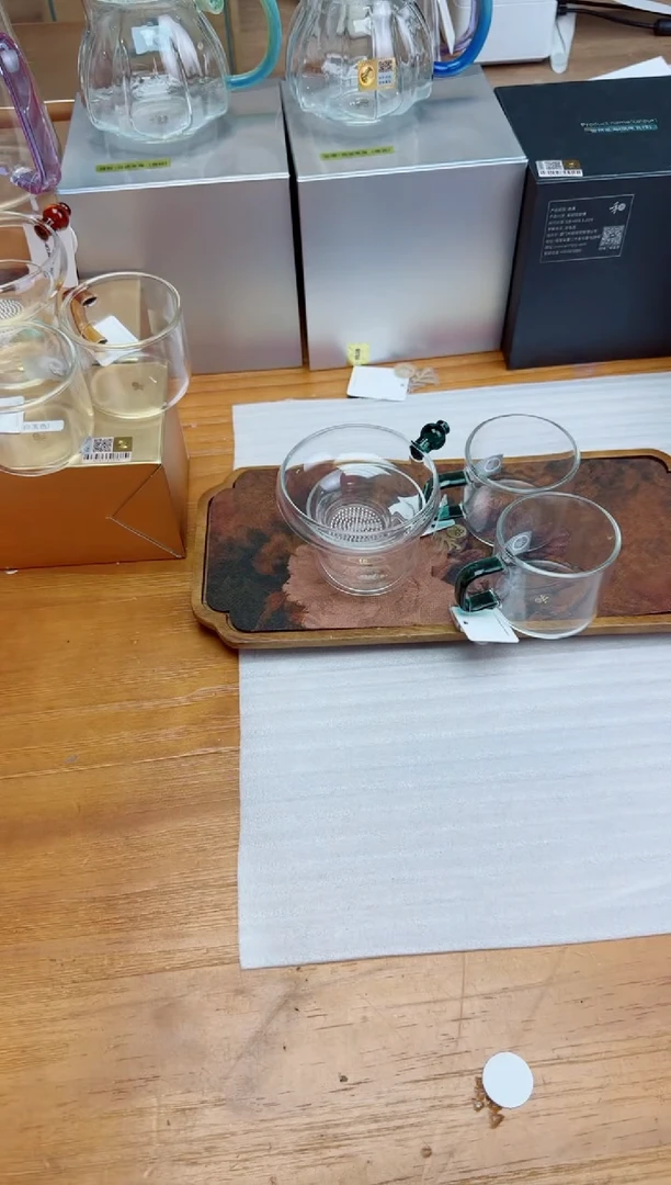 禾器金标奉珠茶漏墨绿+禾器对杯墨绿