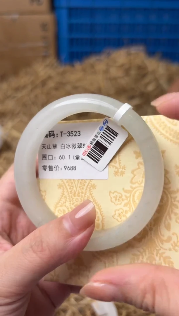 未镶嵌手镯石英质玉T-3523-60.1