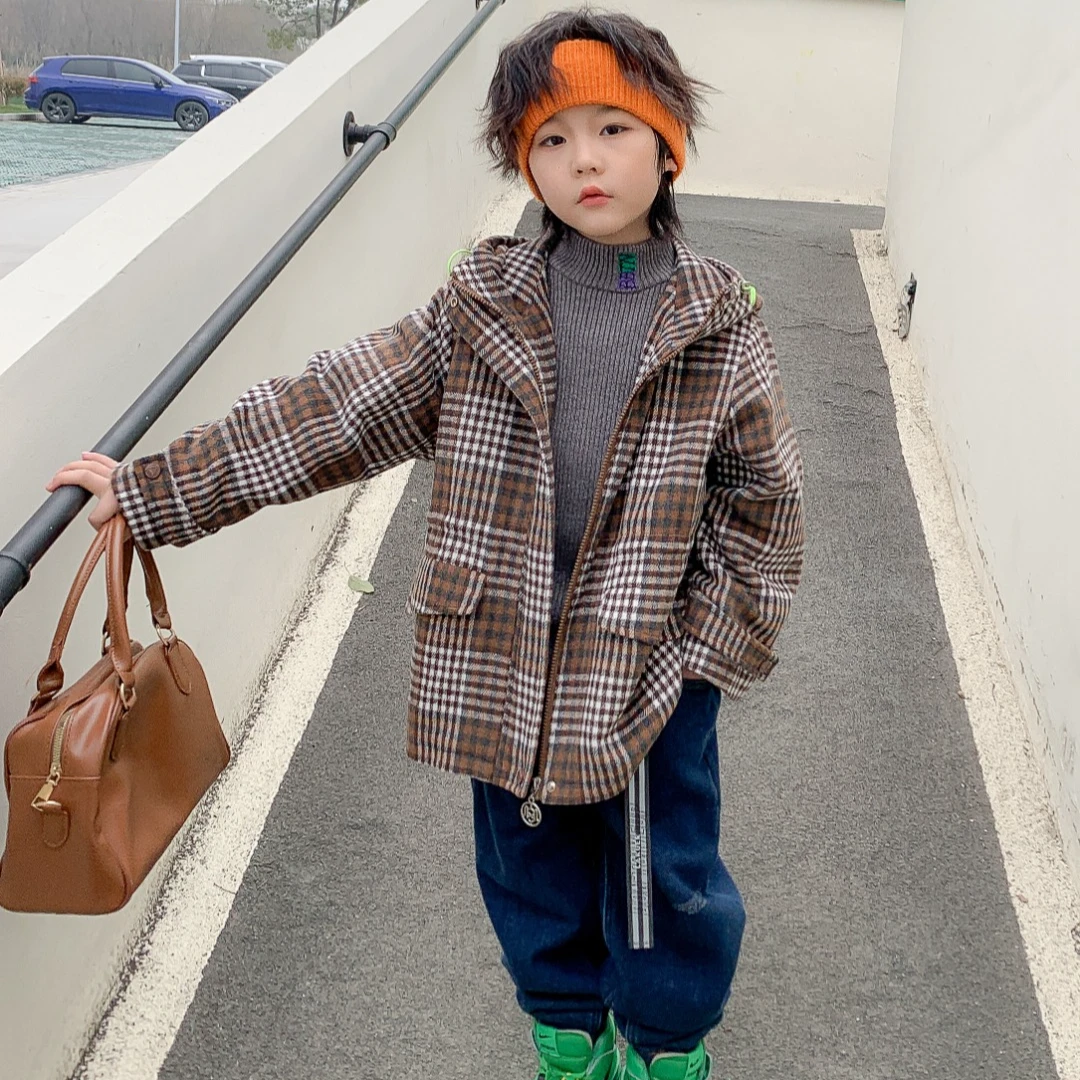 52321高端专享老林家天花板冬季夹棉外套咖色