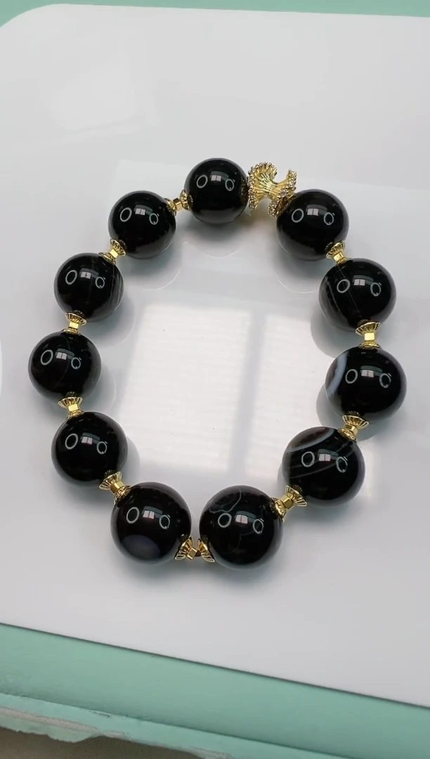 未镶嵌手链玛瑙/玉髓（覆膜）Y21571（拍一发一）多样性发货