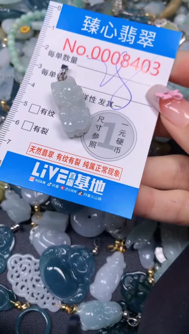 【闪购商品】翡翠颈饰未镶嵌含绳0008403