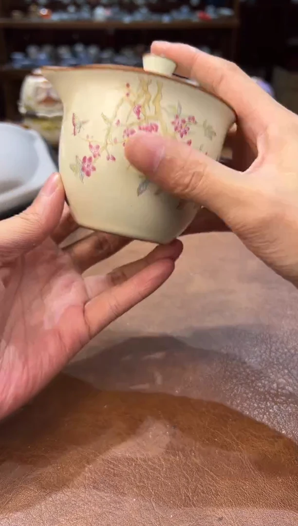 真的很便宜超好看会开片的旅行茶具