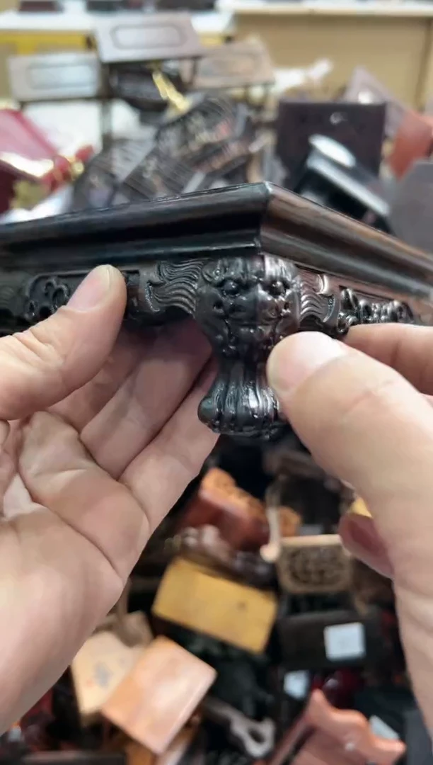 【闪购商品】木616瑕疵底座花架摆件处理