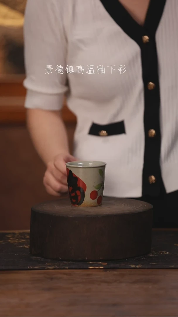陶瓷景德镇高温釉下手绘陶瓷060