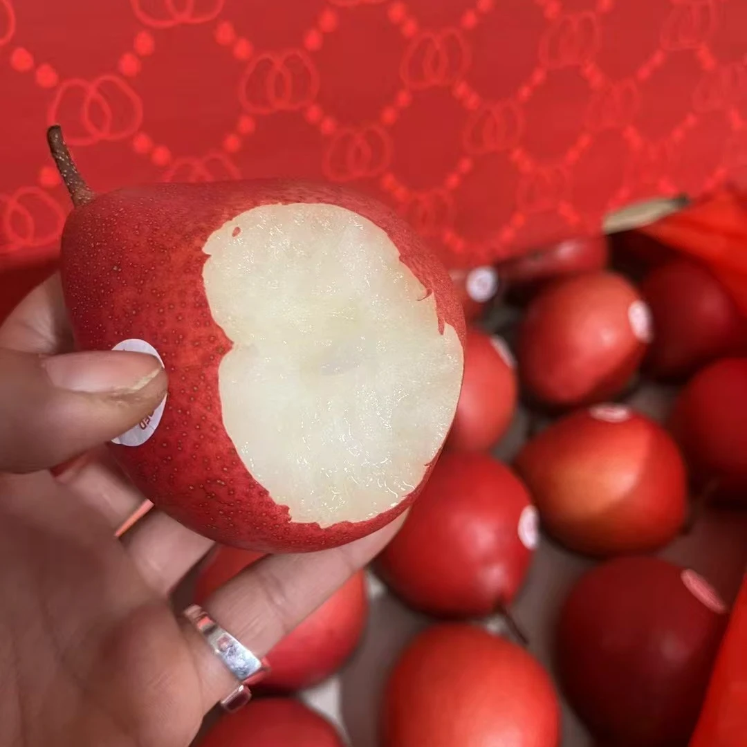 【次日达】当季新西兰红啤梨2-4斤红宝石红蜜梨新鲜果子进口水果顺丰