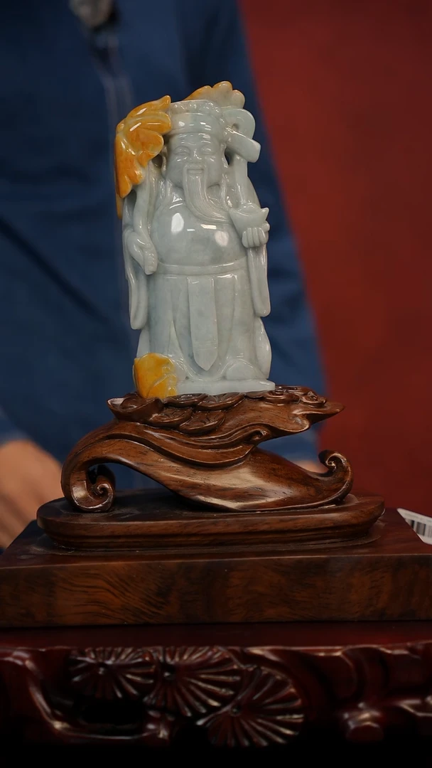 未镶嵌摆件翡翠财神