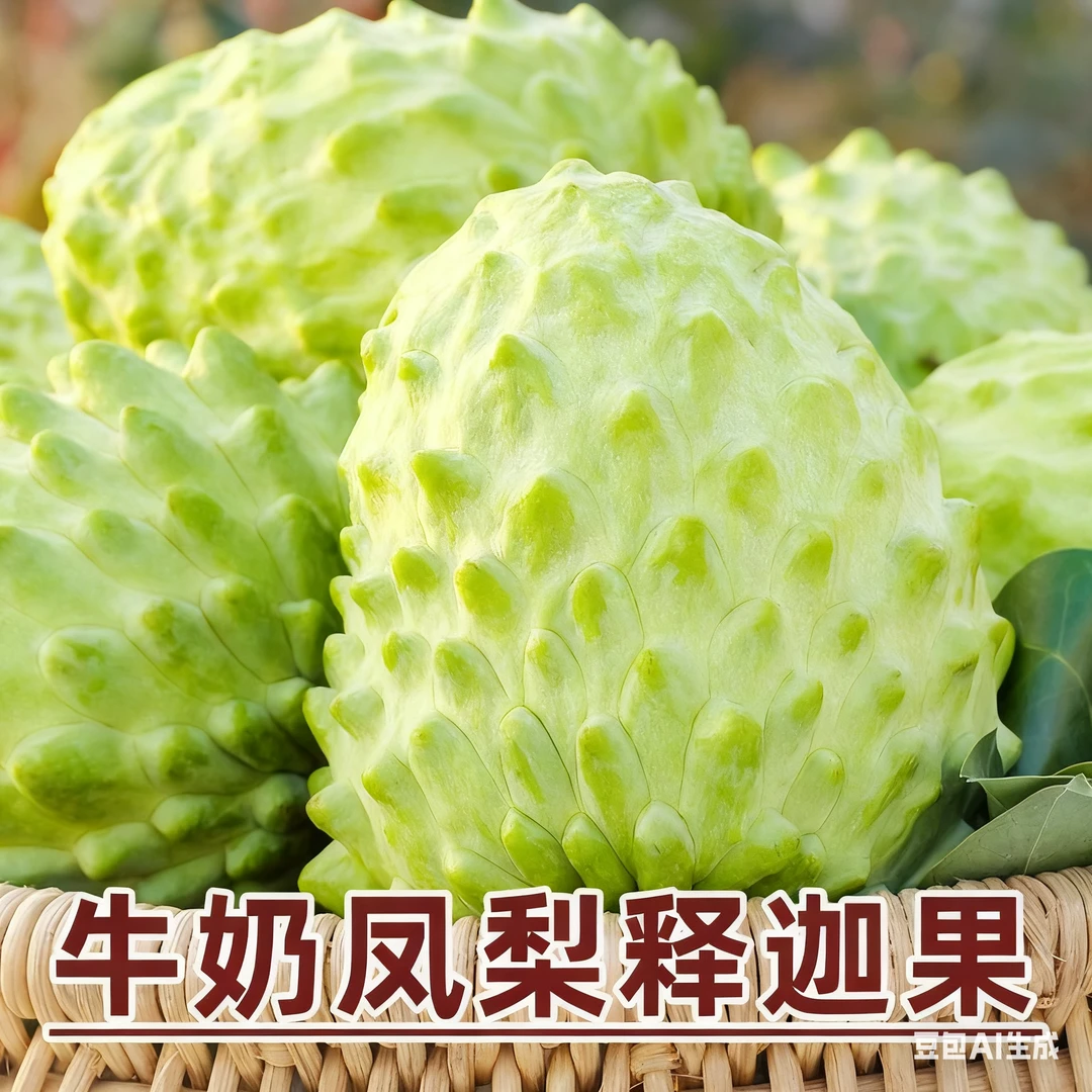 云南牛奶释迦果果园现摘直发