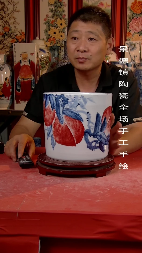 摆件景德镇陶瓷 手工手绘3