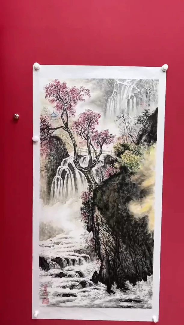 【闪购商品】国画吴-荣宝原作山水/无框/W带荣宝书