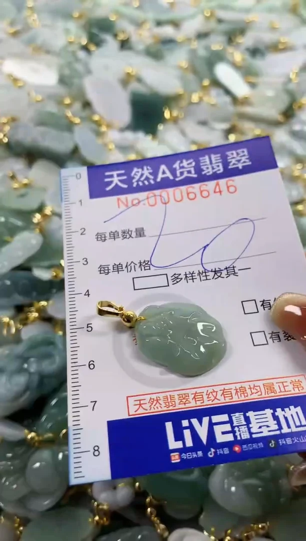 颈饰未镶嵌翡翠天然A货翡翠