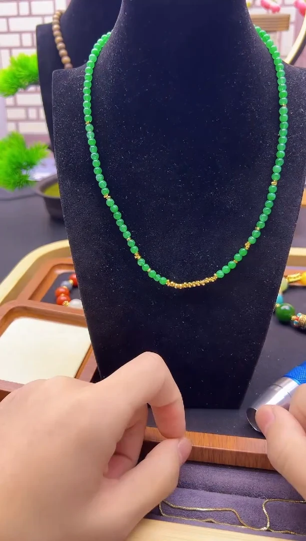 【闪购商品】翡翠颈饰14K金镶嵌X114