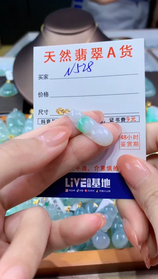 翡翠未镶嵌颈饰天然翡翠A货挂件