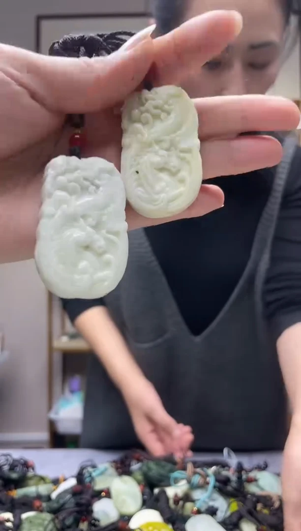 未镶嵌岫玉吊坠多样性发货拍一发一