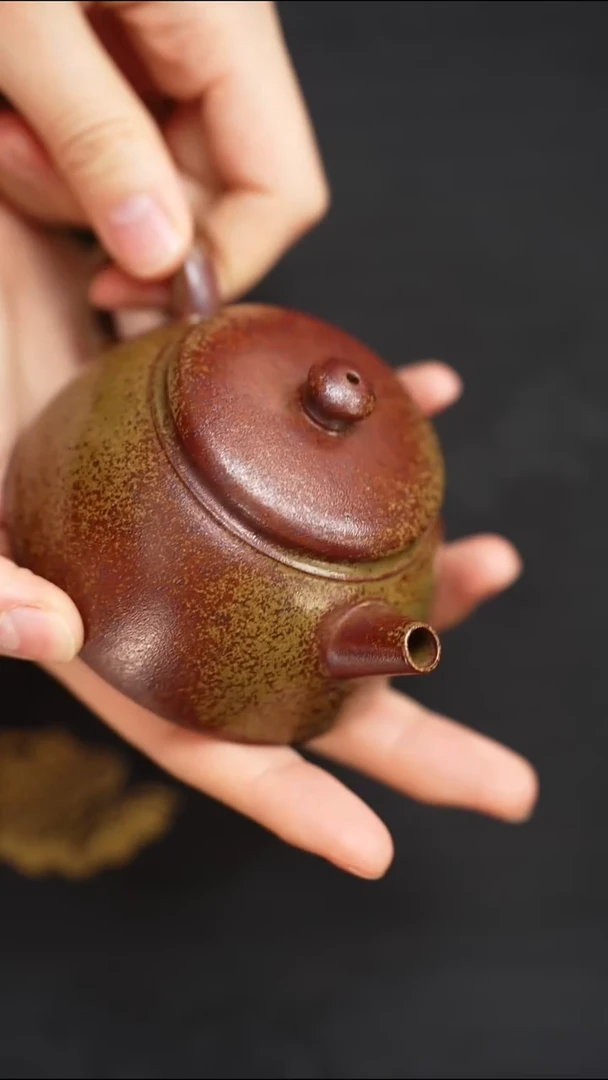 茶壶紫砂李老师黄段柴烧百纳150cc