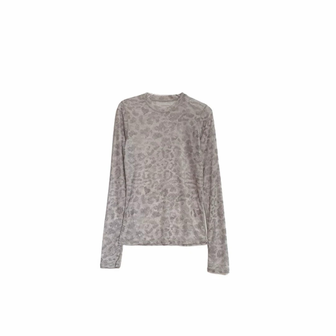 MSKIN⑥南油正版浅色豹纹网纱