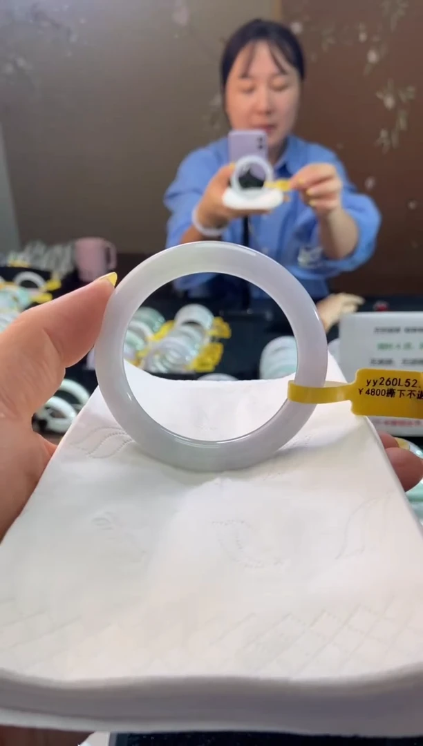 未镶嵌手镯翡翠53圈口d