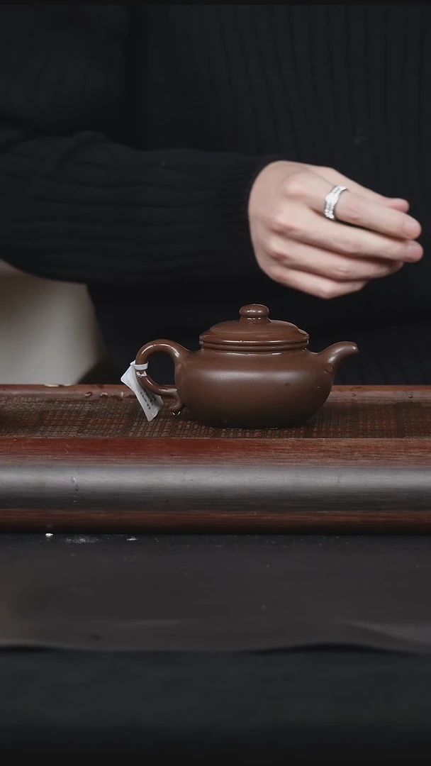 【闪购商品】紫砂茶壶6老紫泥仿古200