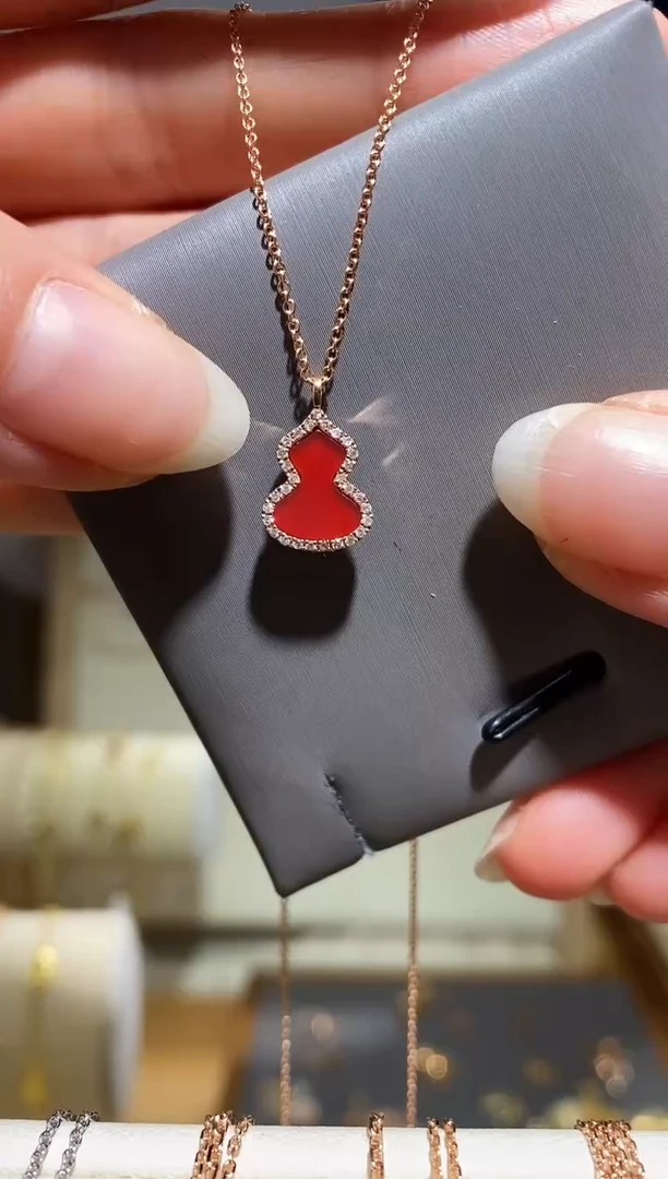 【闪购商品】钻石项链18K金镶嵌项链