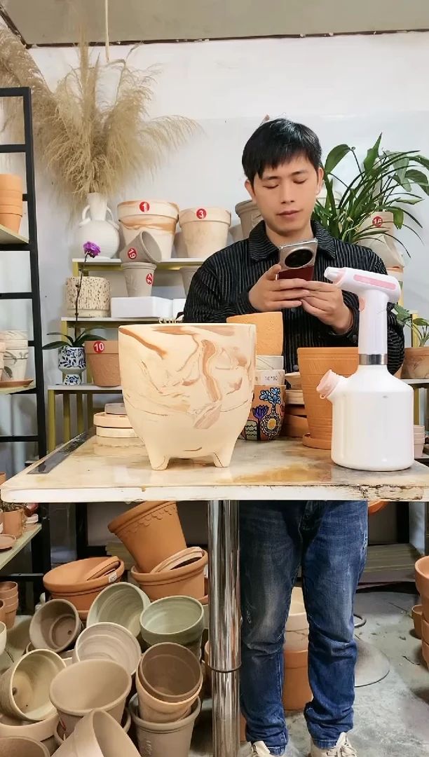 【闪购商品】红陶21*21.5玛奇朵蛋壳 1盆无托