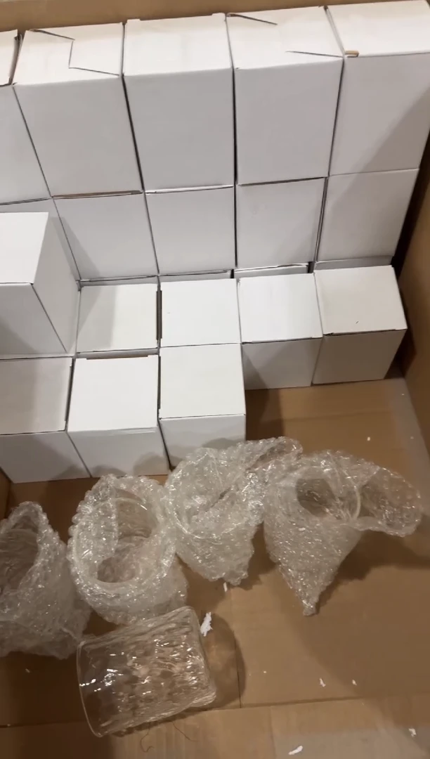 竖纹玻璃杯6个装