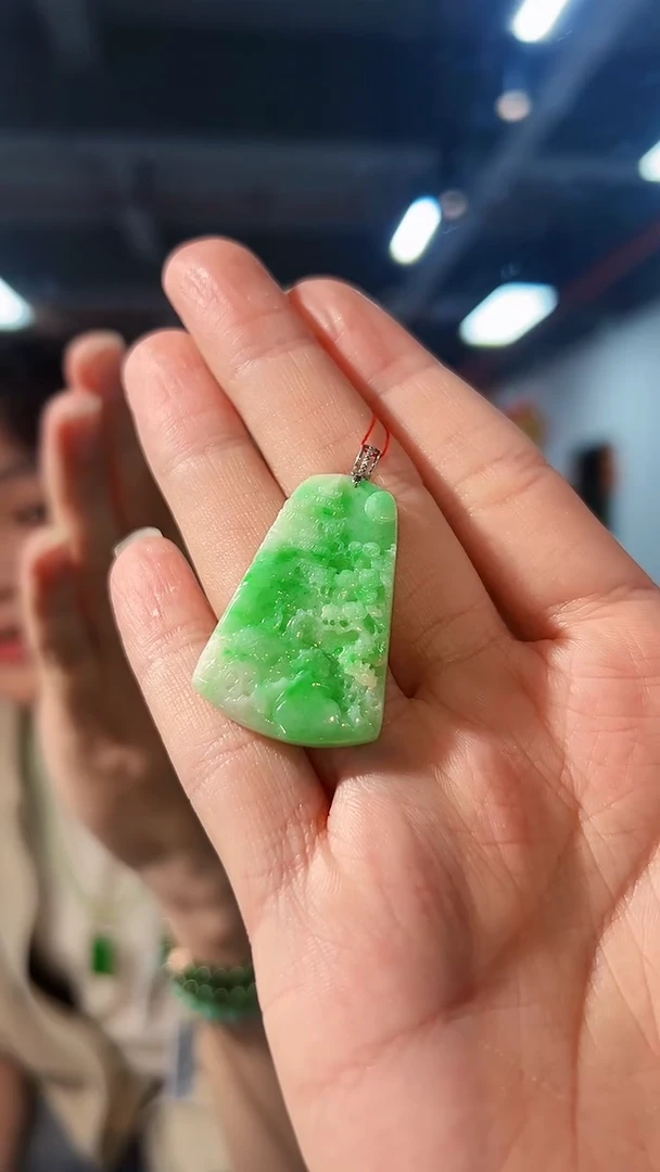 【闪购商品】翡翠颈饰18K金镶嵌缅料A货/支持复检/一件