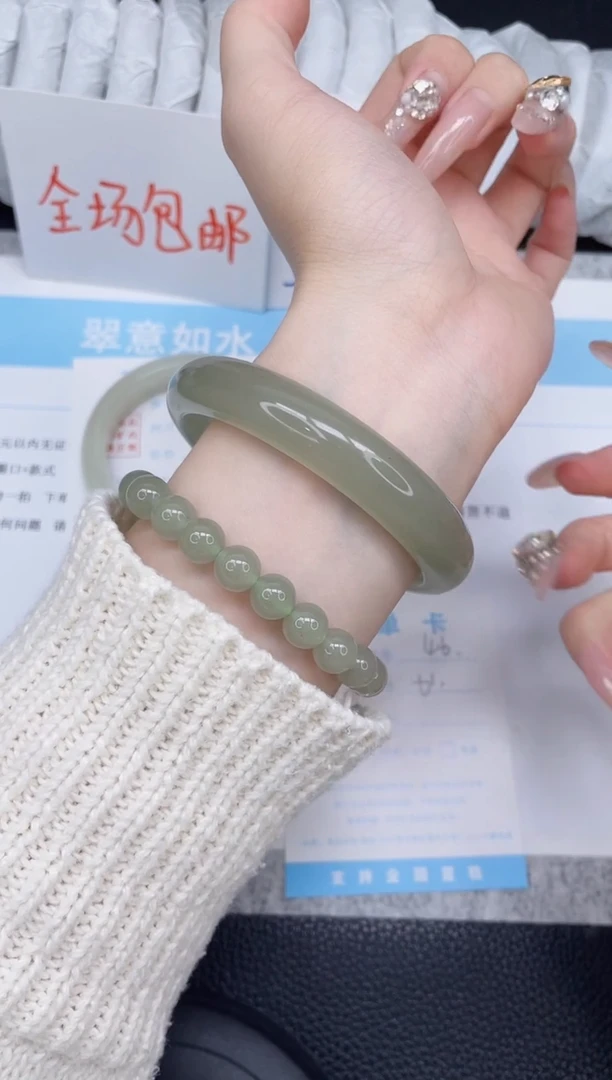 未镶嵌手镯石英质玉46-61