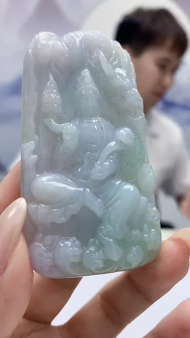 未镶嵌定制翡翠4868xx-毛货挂件24